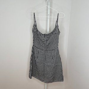 Reformation Linen Gingham Sundress